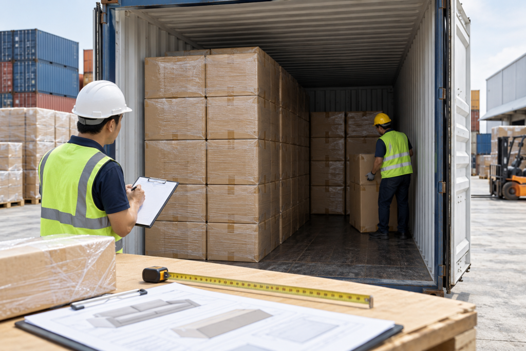 compressed sofa container loading plan