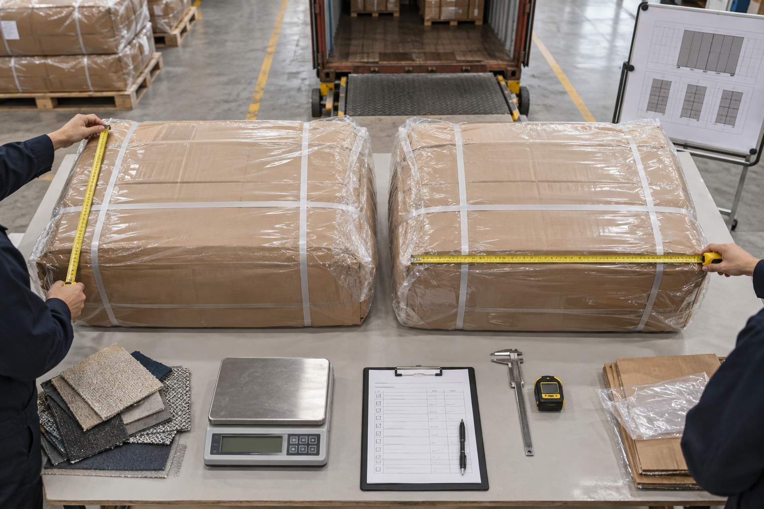 compressed sofa package dimension quality control