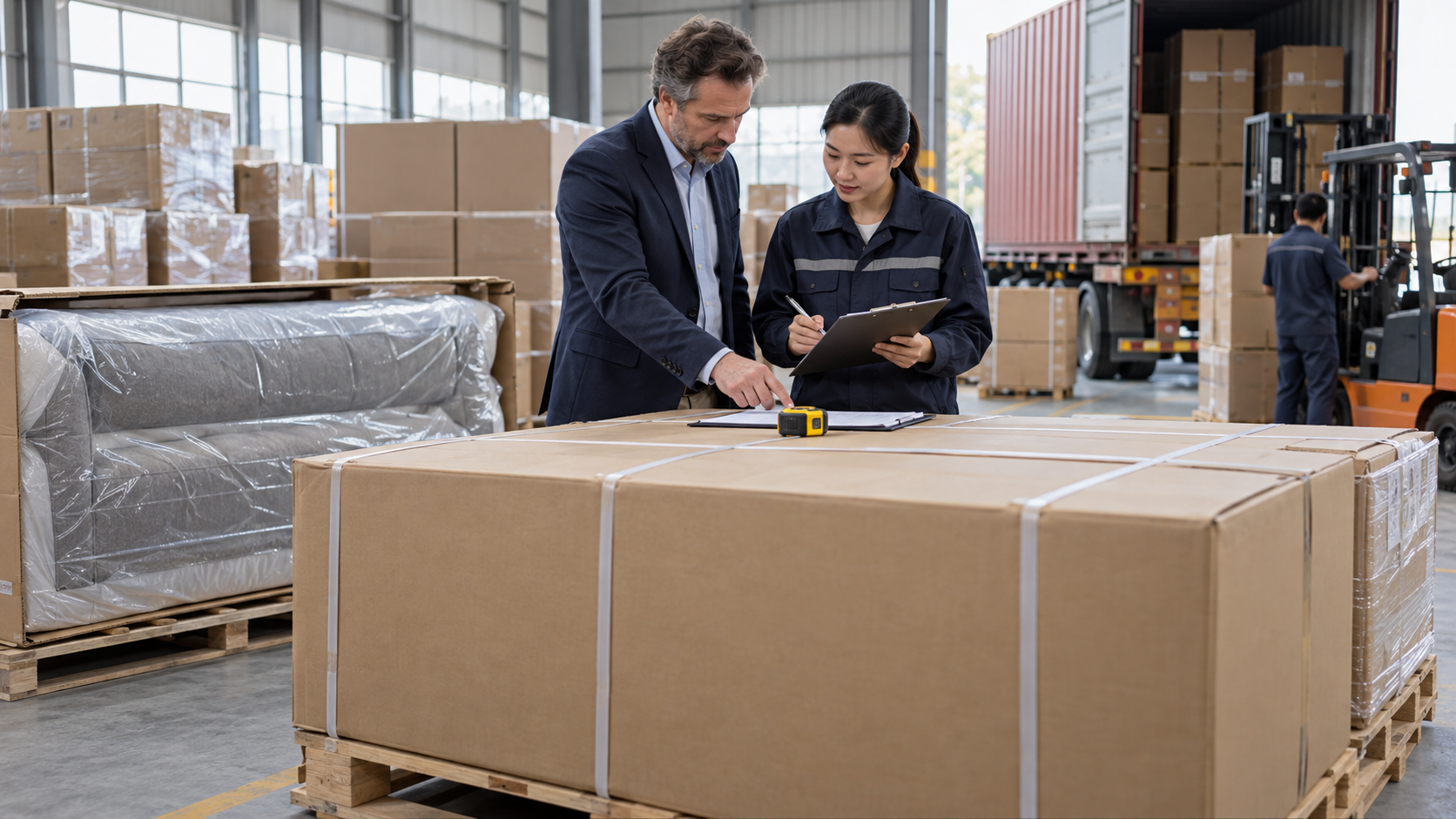 compressed sofa sourcing packaging and shipping risk control hero image